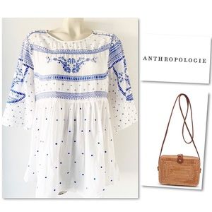 Anthropologie Tops - Anthropologie Mermaid Meadowbrook White Johnny Top Anthropologie Tops - Anthropologie Mermaid Meadowbrook White Johnny Top